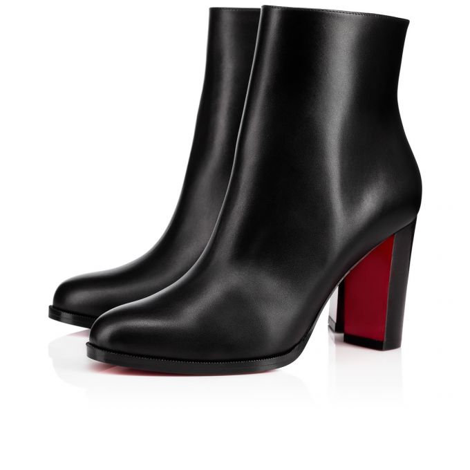 Christian Louboutin Adox 085 85 Lucido Calf Boots Ženske Čizme Crne | RS-92898