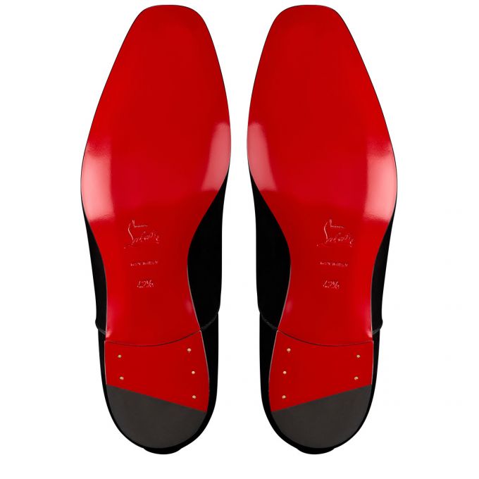 Christian Louboutin Alpha Male 000 Veau Velours Derby Muške Derby Crne | RS-69795