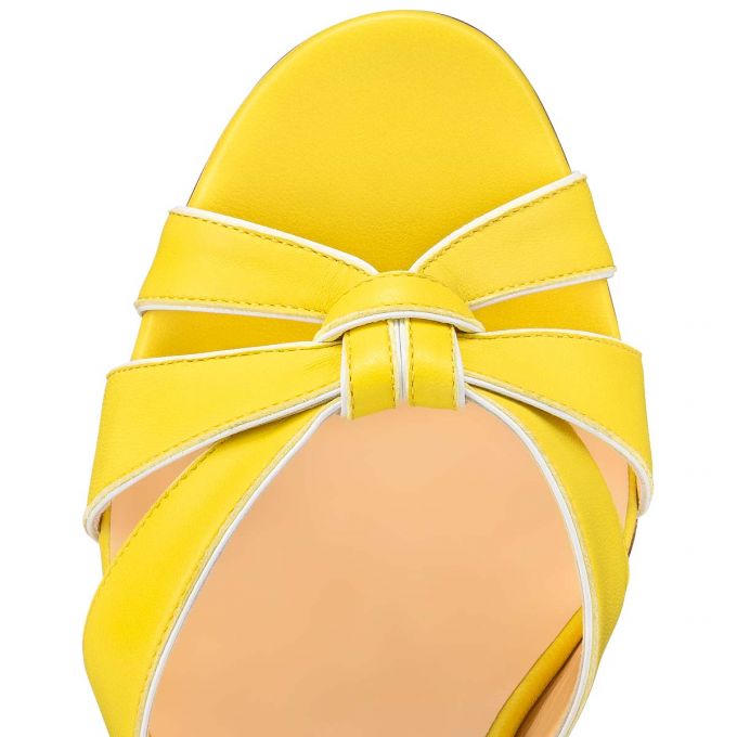 Christian Louboutin Anjalili 55 Nappa Sandals Ženske Sandale Žute | RS-29675