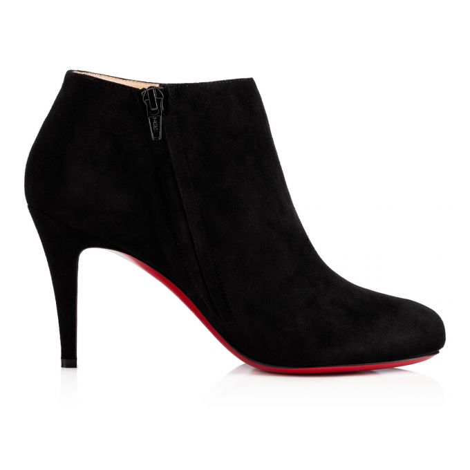 Christian Louboutin Belle 085 85 Veau Velours Boots Ženske Čizme Crne | RS-52685