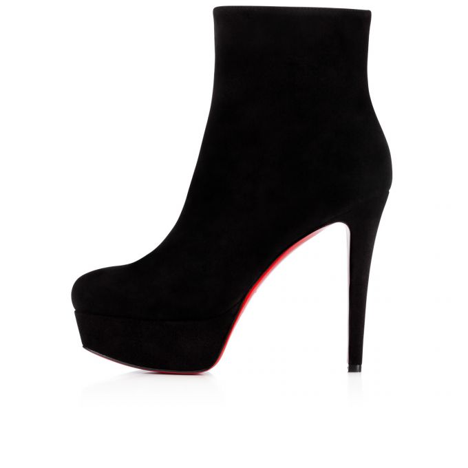 Christian Louboutin Bianca Booty 120 120 Veau Velours Boots Ženske Čizme Crne | RS-51499