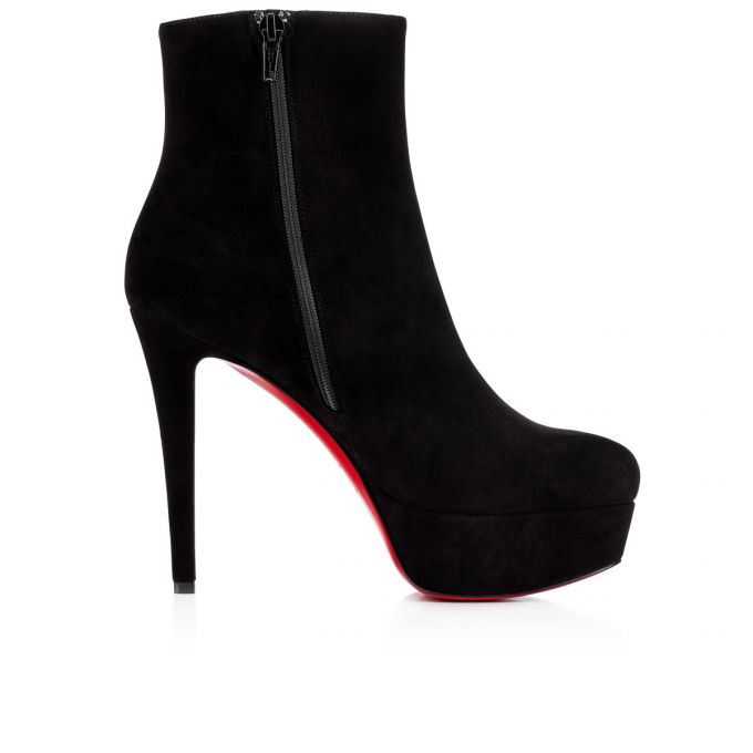 Christian Louboutin Bianca Booty 120 120 Veau Velours Boots Ženske Čizme Crne | RS-51499