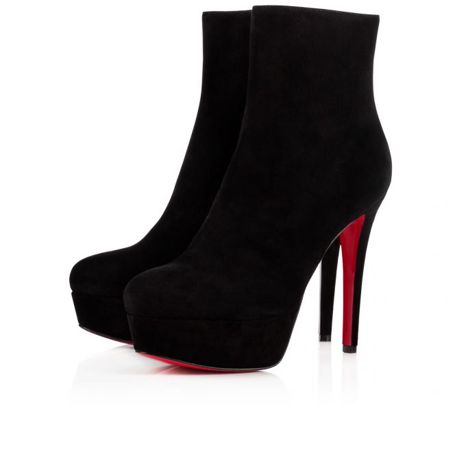 Christian Louboutin Bianca Booty 120 120 Veau Velours Boots Ženske Čizme Crne | RS-51499