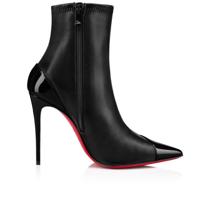 Christian Louboutin Bibooty 100 Nappa Boots Ženske Čizme Crne | RS-28710