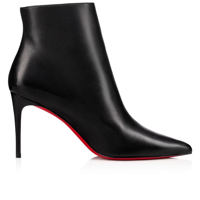 Christian Louboutin Birgikate 85 Calf Boots Ženske Čizme Crne | RS-14225