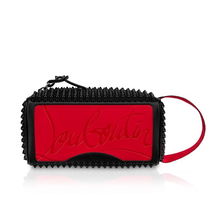 Christian Louboutin Blaster Calf Empire/Spikes/Cl Classic Koža Pouches Muške Pouches Crne | RS-14519