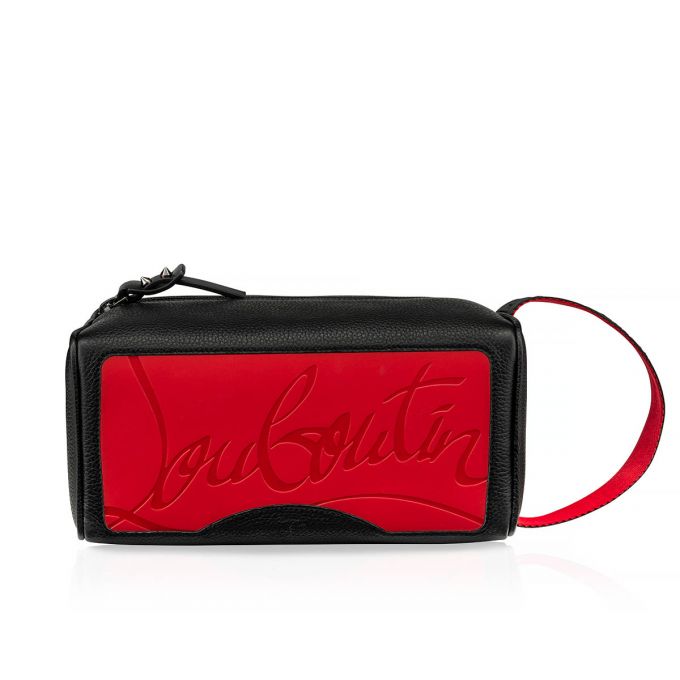 Christian Louboutin Blaster Classic Koža Pouches Muške Pouches Crne | RS-47703