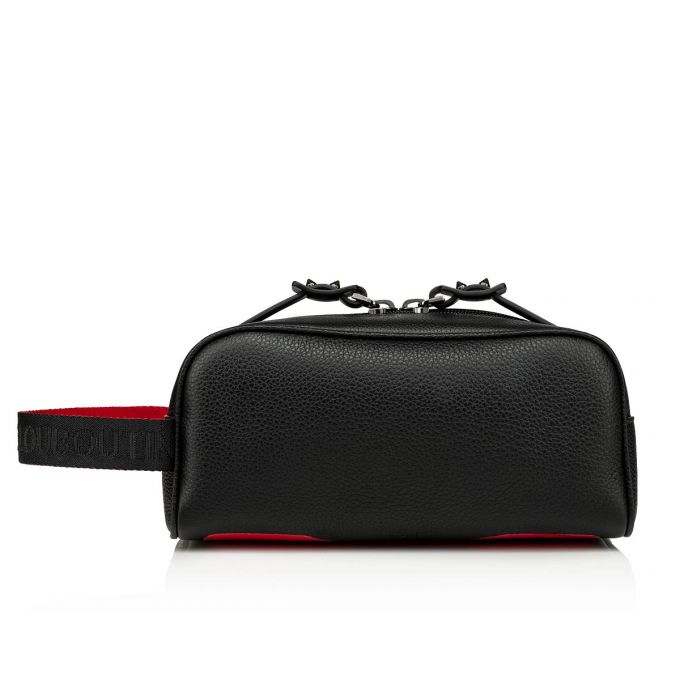 Christian Louboutin Blaster Classic Koža Pouches Muške Pouches Crne | RS-47703