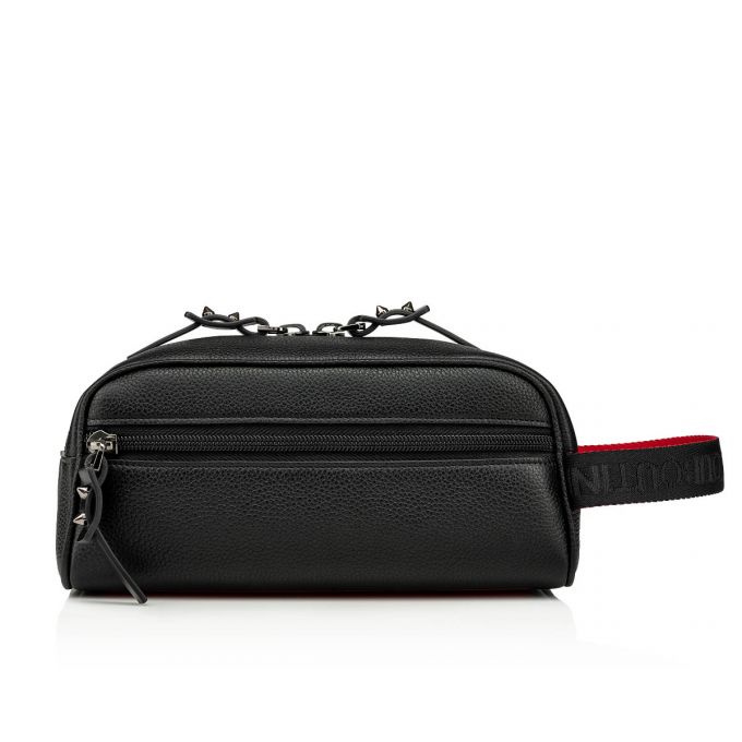 Christian Louboutin Blaster Classic Koža Pouches Muške Pouches Crne | RS-47703