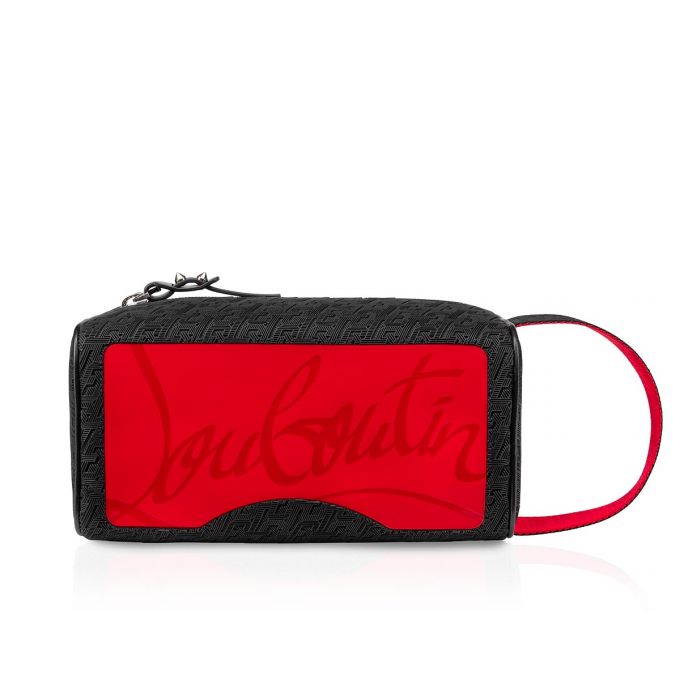 Christian Louboutin Blaster Creative Fabric Travel Muške Travel Crne | RS-01576