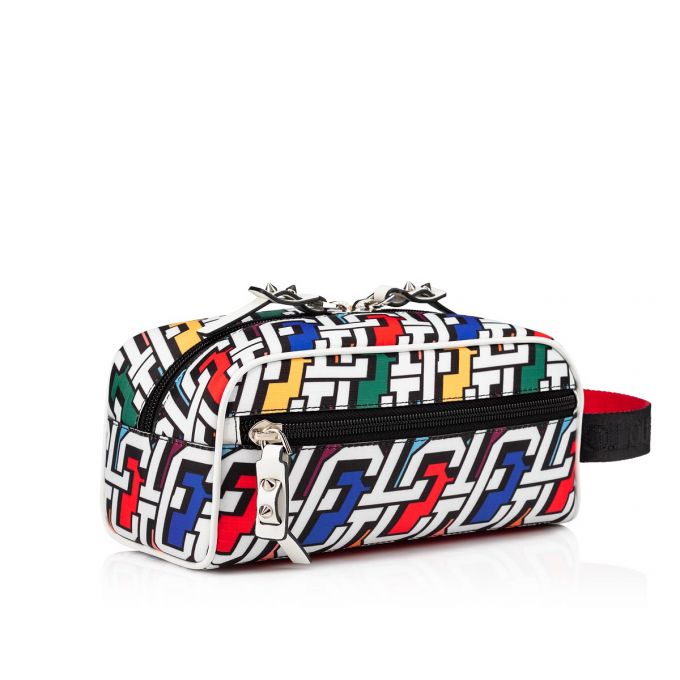 Christian Louboutin Blaster Creative Fabric Pouches Muške Pouches Visebojne Crne | RS-43096