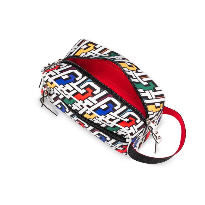 Christian Louboutin Blaster Creative Fabric Pouches Muške Pouches Visebojne Crne | RS-43096