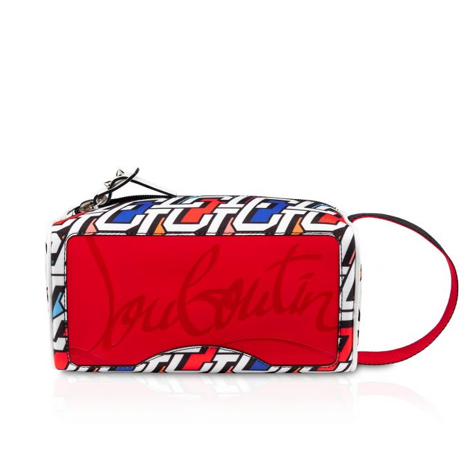 Christian Louboutin Blaster Creative Fabric Pouches Muške Pouches Visebojne Crne | RS-43096