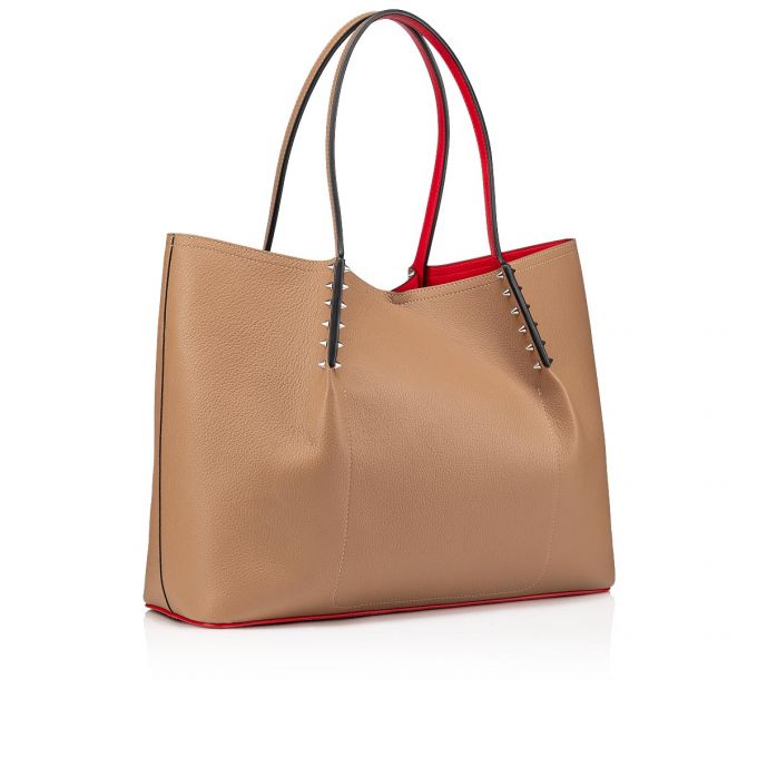 Christian Louboutin Cabarock Large Fennec Classic Koža Tote Bags Ženske Torba Tote Kaki Boja | RS-42464