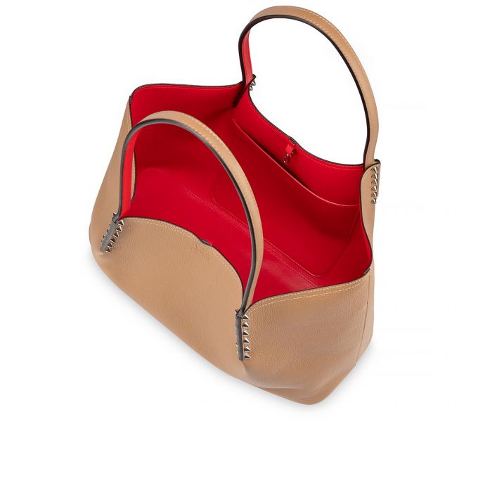 Christian Louboutin Cabarock Large Fennec Classic Koža Tote Bags Ženske Torba Tote Kaki Boja | RS-42464