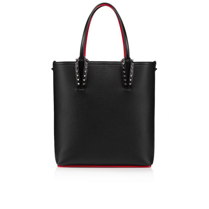 Christian Louboutin Cabata Calf Koža Tote Bags Ženske Torba Tote Crne | RS-69557