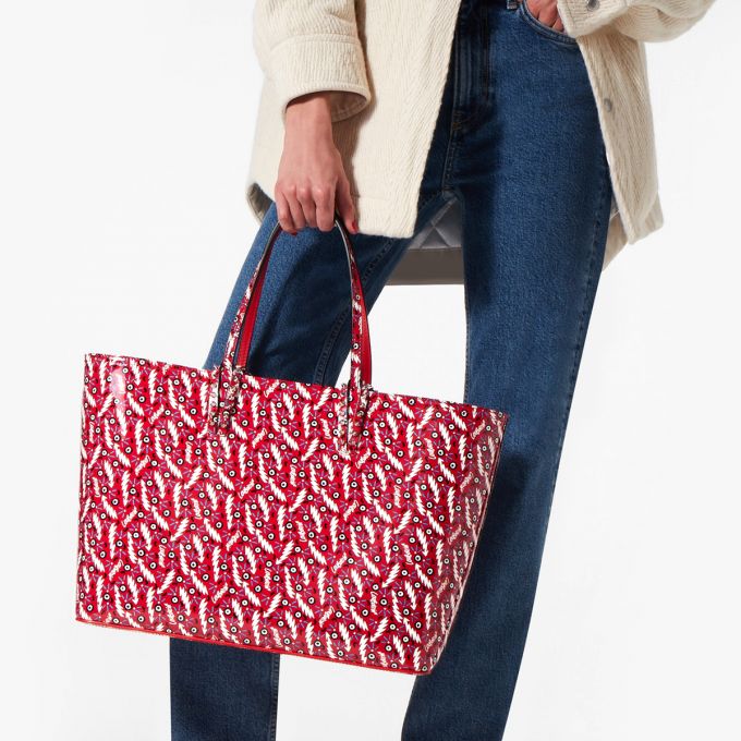 Christian Louboutin Cabata Creative Koža Tote Bags Ženske Torba Tote Crvene | RS-73108