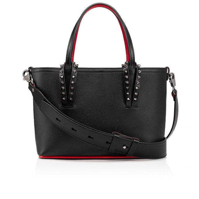 Christian Louboutin Cabata E/W Classic Koža Tote Bags Ženske Torba Tote Crne | RS-49725