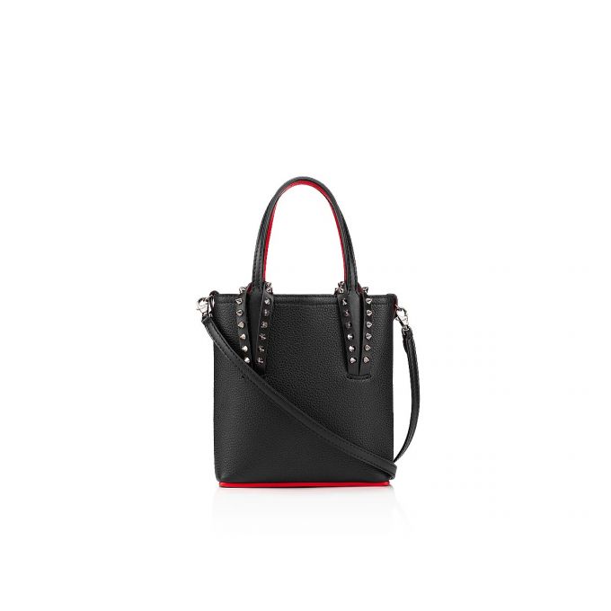 Christian Louboutin Cabata N/S Mini Classic Koža Tote Bags Ženske Torba Tote Crne | RS-18186