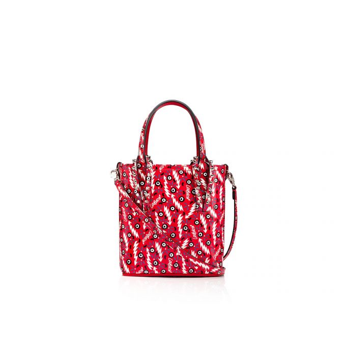 Christian Louboutin Cabata N/S Mini Creative Koža Tote Bags Ženske Torba Tote Crvene | RS-77267