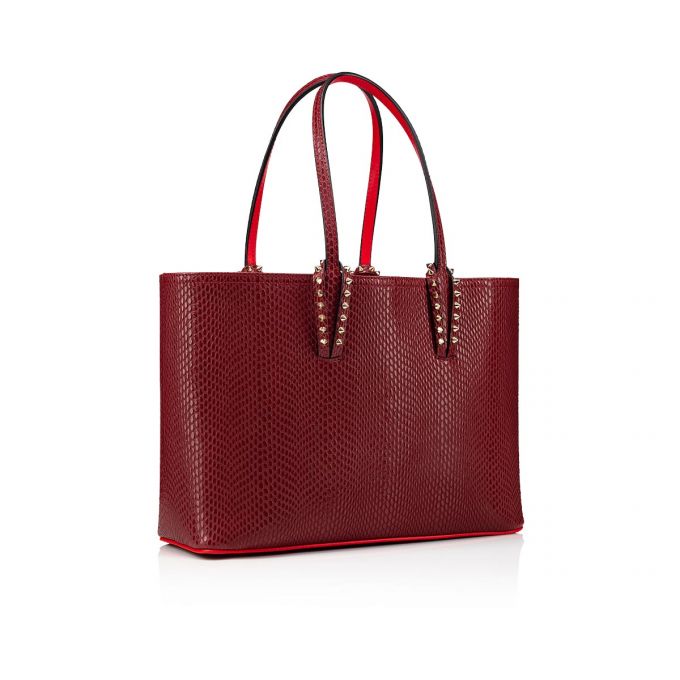 Christian Louboutin Cabata Small Creative Koža Tote Bags Ženske Torba Tote Bordo | RS-88421