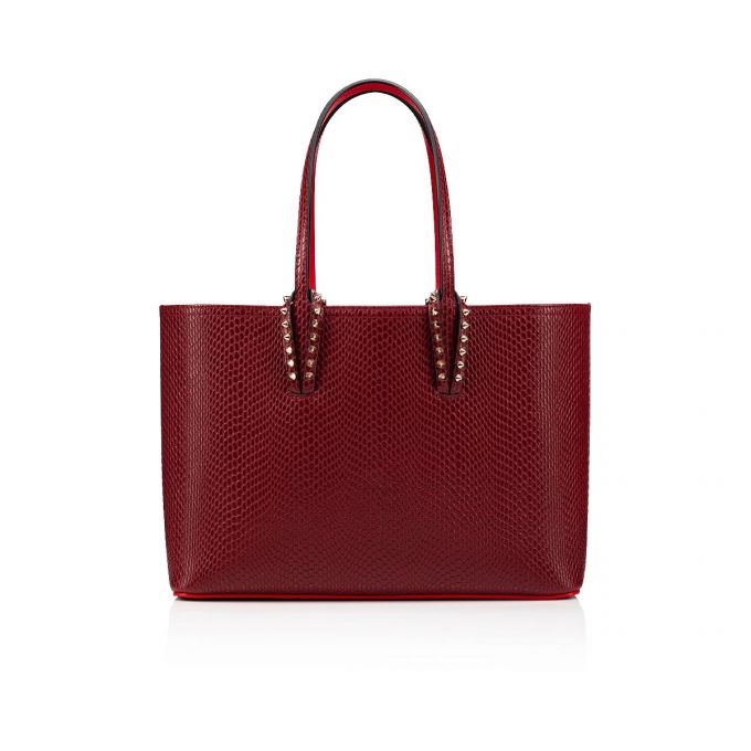 Christian Louboutin Cabata Small Creative Koža Tote Bags Ženske Torba Tote Bordo | RS-88421