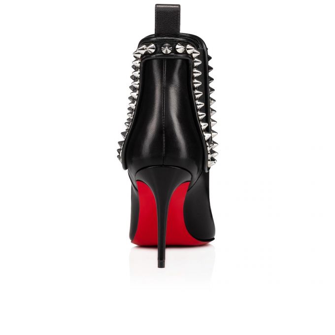 Christian Louboutin Capaboot 85 Calf Boots Ženske Čizme Crne Srebrne | RS-47041