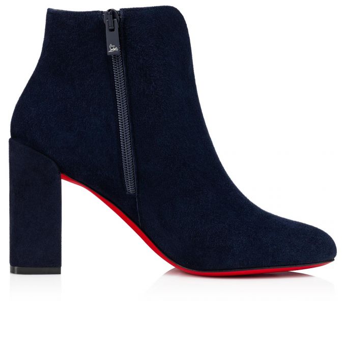 Christian Louboutin Castarika 85 Nocturne Veau Velours Boots Ženske Čizme Crne | RS-68898