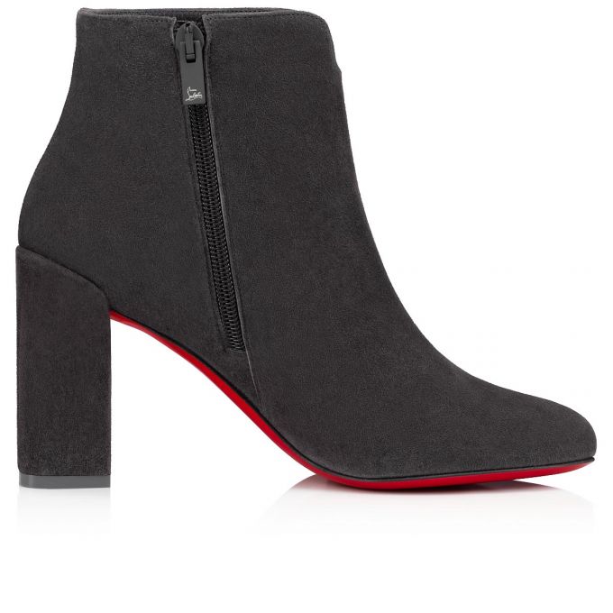 Christian Louboutin Castarika 85 Veau Velours Boots Ženske Čizme Sive | RS-47934