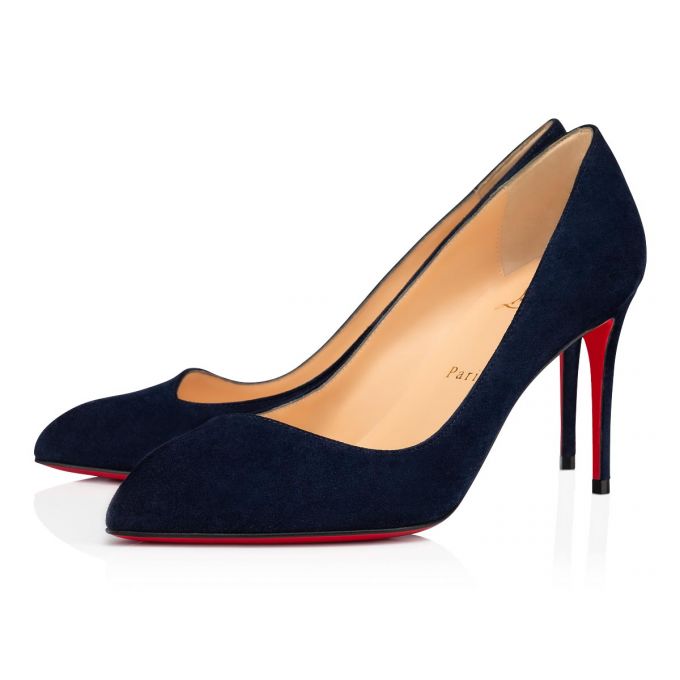 Christian Louboutin Corneille 085 85 Nocturne Veau Velours Pumps Ženske Pumps Crne | RS-81124