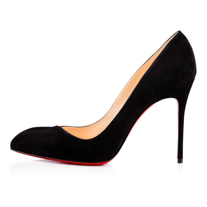 Christian Louboutin Corneille 100 100 Veau Velours Pumps Ženske Pumps Crne | RS-06375