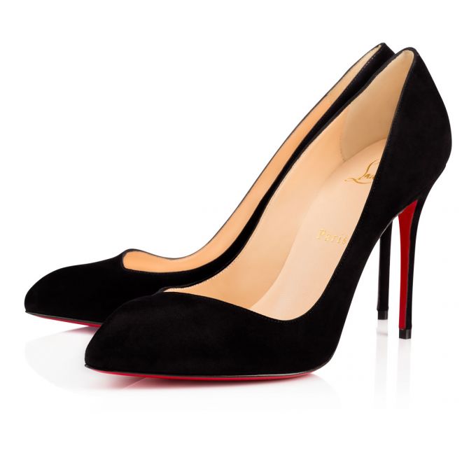 Christian Louboutin Corneille 100 100 Veau Velours Pumps Ženske Pumps Crne | RS-06375