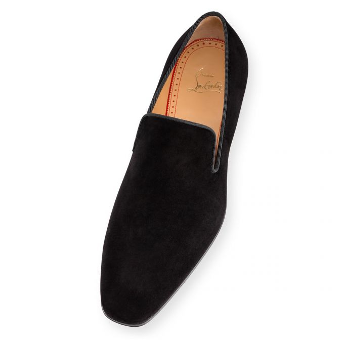 Christian Louboutin Dandelion 000 Veau Velours Loafer Muške Loafers Crne | RS-01990