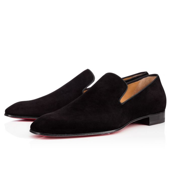 Christian Louboutin Dandelion 000 Veau Velours Loafer Muške Loafers Crne | RS-01990