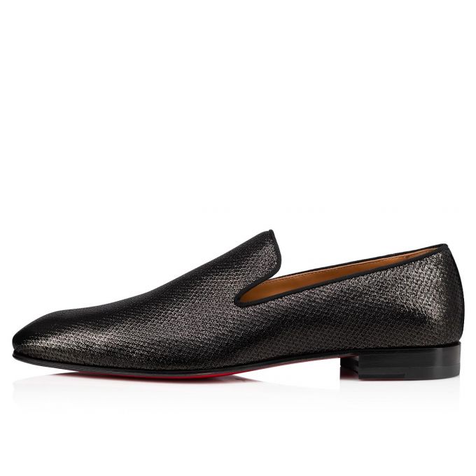 Christian Louboutin Dandelion Creative Fabric Loafer Muške Loafers Crne | RS-39440