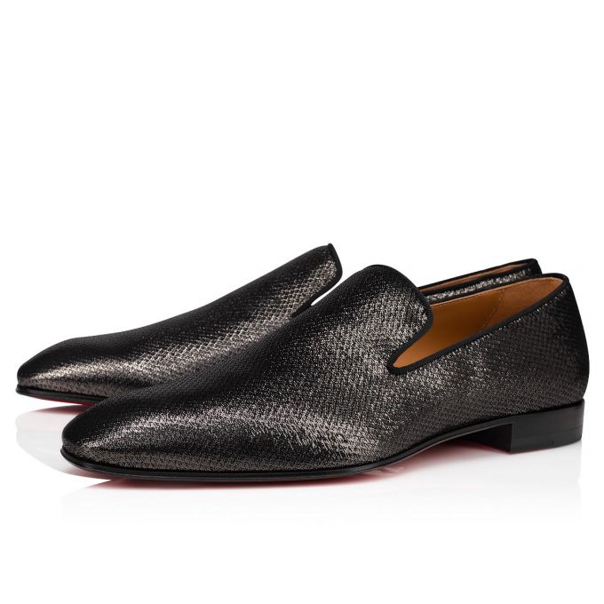 Christian Louboutin Dandelion Creative Fabric Loafer Muške Loafers Crne | RS-39440