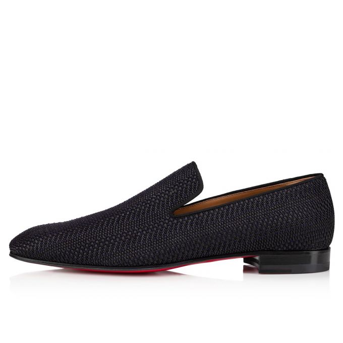 Christian Louboutin Dandelion Creative Fabric Loafer Muške Loafers Crne | RS-41712