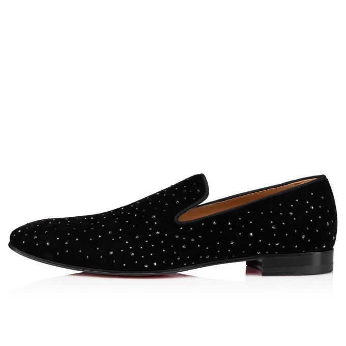 Christian Louboutin Dandelion Creative Koža Loafer Muške Loafers Crne | RS-21231