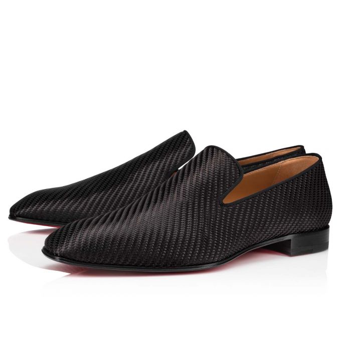 Christian Louboutin Dandelion Fabric Loafer Muške Loafers Crne | RS-59422