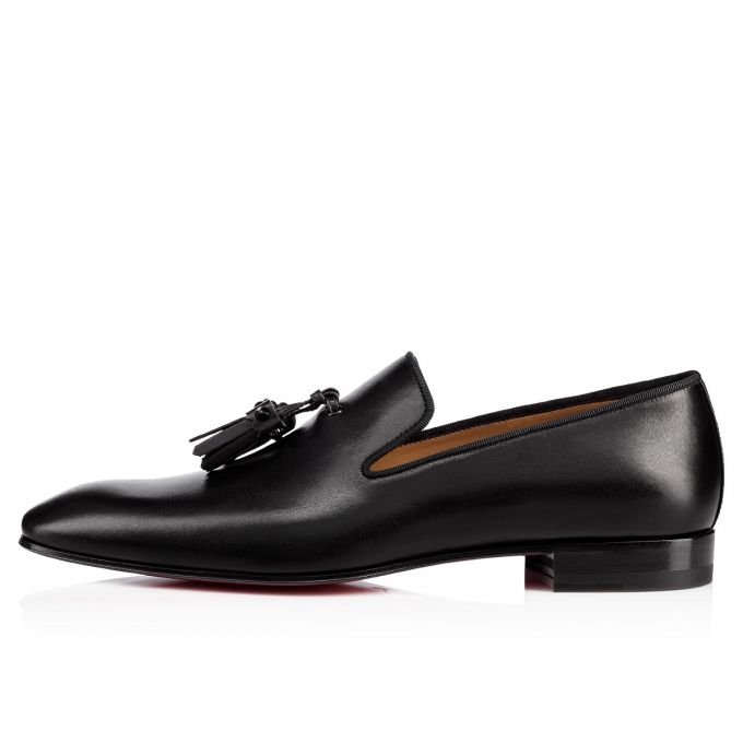 Christian Louboutin Dandelion Tasse 000 Calf Loafer Muške Loafers Crne | RS-02948