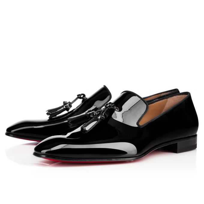 Christian Louboutin Dandelion Tasse 000 Patent Loafer Muške Loafers Crne | RS-63583