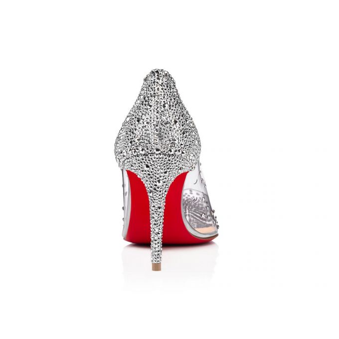 Christian Louboutin Degrastrassita 85 Pvc Pumps Ženske Pumps Srebrne | RS-64588