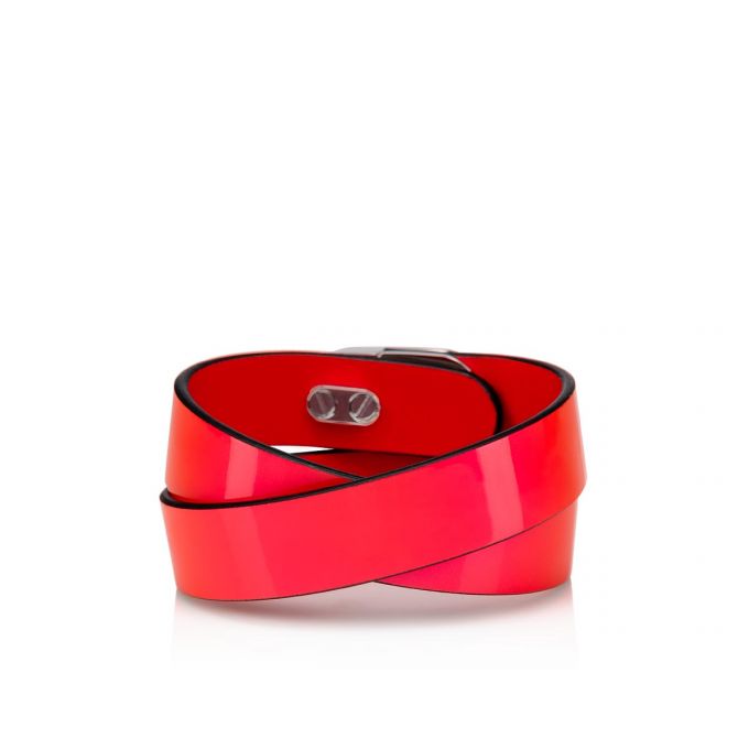 Christian Louboutin Elisa Bracelet Double Creative Koža Bracelets Ženske Bracelets Roze Srebrne | RS-20204