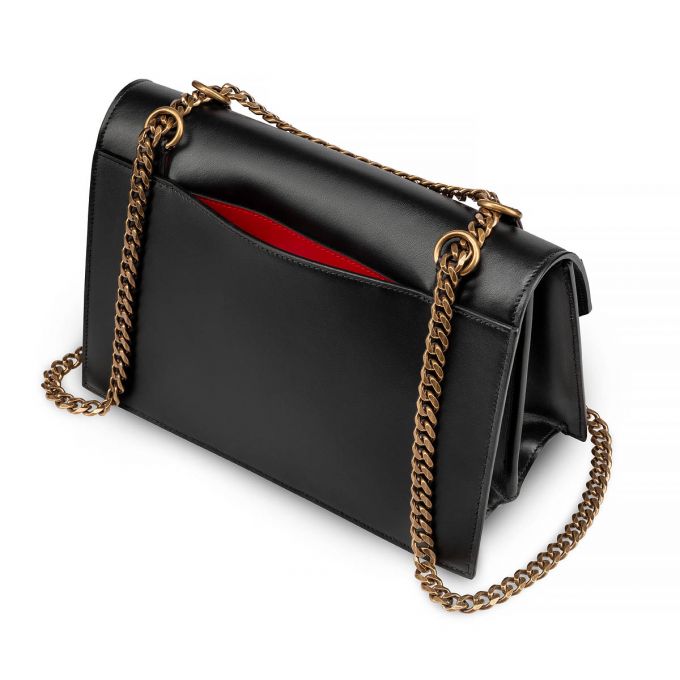 Christian Louboutin Elisa Large Classic Koža Cross Body Bags Ženske Cross Body Bags Crne | RS-29589