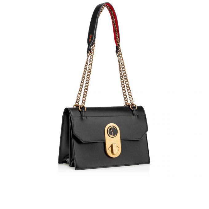 Christian Louboutin Elisa Large Classic Koža Cross Body Bags Ženske Cross Body Bags Crne | RS-29589