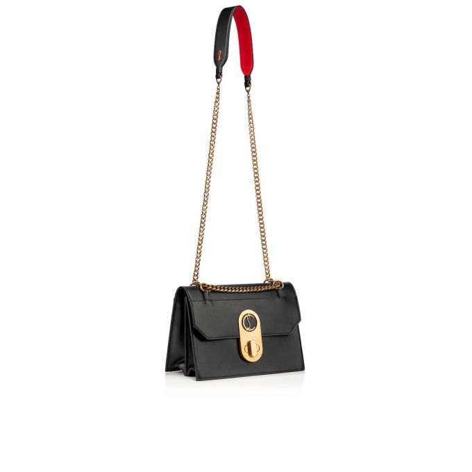 Christian Louboutin Elisa Large Classic Koža Cross Body Bags Ženske Cross Body Bags Crne | RS-29589