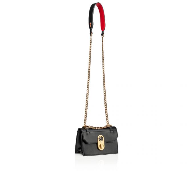 Christian Louboutin Elisa Mini Classic Koža Cross Body Bags Ženske Cross Body Bags Crne | RS-38824