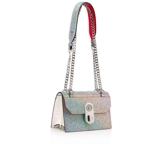 Christian Louboutin Elisa Mini Strass Cross Body Bags Ženske Cross Body Bags Roze Bijele Visebojne Srebrne | RS-00251