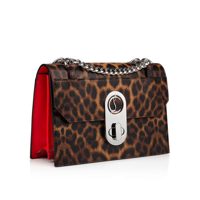 Christian Louboutin Elisa Small Creative Koža Cross Body Bags Ženske Cross Body Bags Smeđe Crvene Srebrne | RS-43301