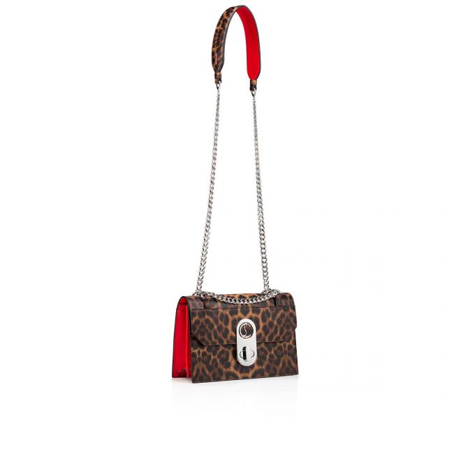 Christian Louboutin Elisa Small Creative Koža Cross Body Bags Ženske Cross Body Bags Smeđe Crvene Srebrne | RS-43301